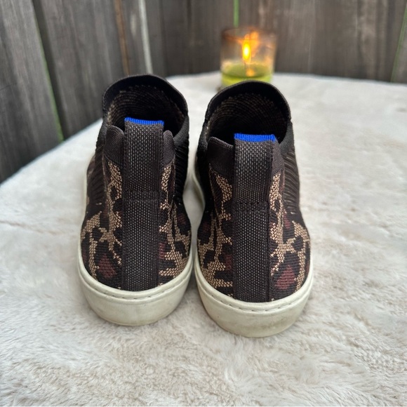 Rothy’s Wildcat Cheetah Print Chelsea Sneaker Size 8.5 - Picture 2 of 12